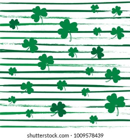 St Patrick's day clover pattern