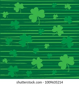 St Patrick's day clover pattern