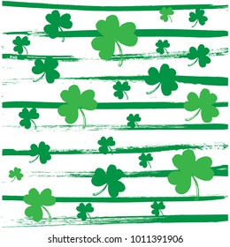 St Patrick's day clover pattern