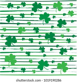 St Patrick's day clover pattern