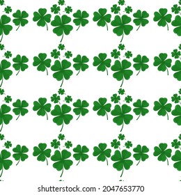 St. Patricks Day. Clover Pattern Vector Illustration concept.