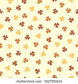 St. Patrick's Day clover seamless pattern