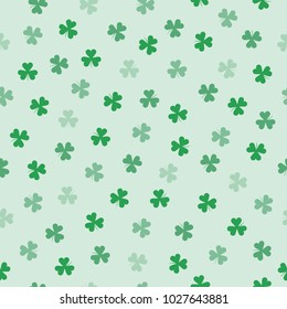 St. Patrick's Day clover seamless pattern