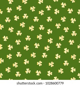 St. Patrick's Day clover seamless pattern
