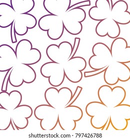 st patricks day clover seamless pattern
