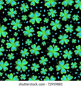 St. Patrick's Day clover vector pattern