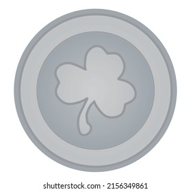 St Patrick's day coin. vector 