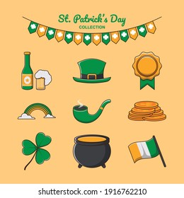 st patrick's day collection vector illustration