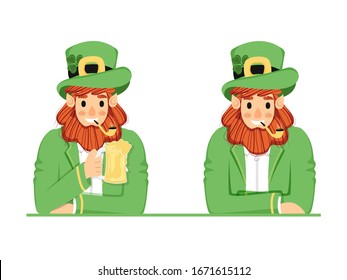 St. Patricks Day Concept with Leprechaun Character.