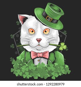 ST. PATRICK'S DAY CUTE CAT