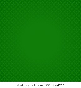 St Patrick's Day dark green background lucky clover design template vector illustration. Irish fortune leaf foliage circle frame decor element spring nature plant petals ornate success floral leaves
