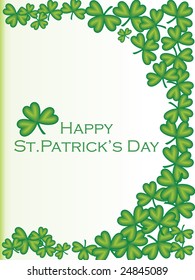 st. patricks day decorated with clover