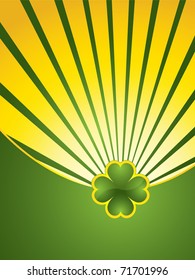 St. Patrick's Day design background - jewelry shamrock