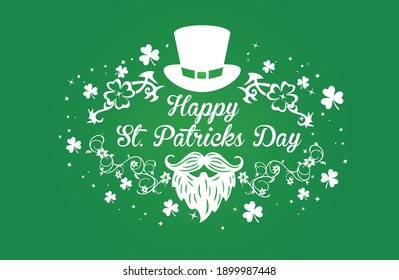 st. patrick's day design. creative st. patrick's day design.17 march design.st. patrick's day floral creative design for invitation,background,banner,walpaper,stylish.