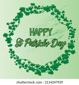 St. Patrick's Day. Design for  greeting card, Badge, greeting card, Mugs or poster.