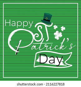 St. Patrick's Day. Design for  greeting card, Badge, greeting card, Mugs or poster.