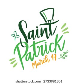 St Patricks day design, irish celebration, lucky shamrock