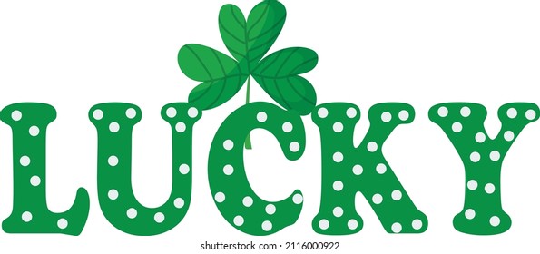 St Patrick's Day Design Lucky 