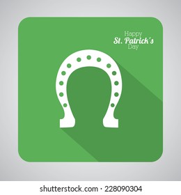 St patricks day  design over gray background, vector illustration