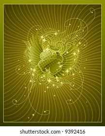 St. Patrick's Day design in royal style.