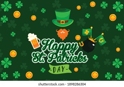 diseño del día de san patrick. diseño creativo del día de san patrick, diseño verde.17 de marzo de día especial. diseño del día de los patricks.