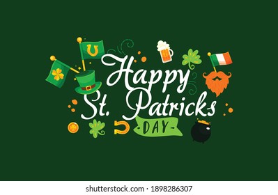 st patrick's day design.happy st. patrick's day creative design green .17 march special day design.st patricks day design.