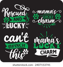 St Patrick's Day Dog Bandanas bundle Bundle, Patrick Day design, Dog Bandanas bundle, St Patrick's Quotes bundle, Dog Lover design, Dog design, Irish