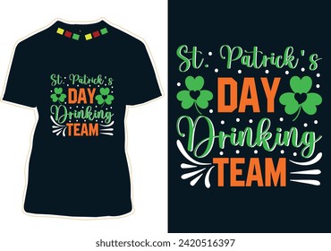 St. Patrick's Day Drinking Team T-Shirt Design