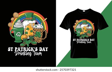 St Patrick's Day Drinking Team T-shirt Design