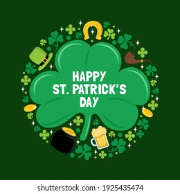 St. Patrick's Day Element Poster and Greeting Card