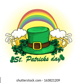 St. Patrick's day, element, symbol, label, vector illustration
