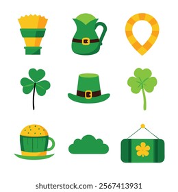 St. Patrick's day elements design