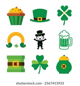 St. Patrick's day elements design