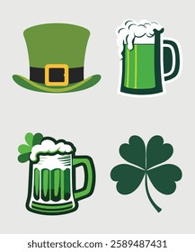 St. Patrick's Day elements. st. patrick's day vecto