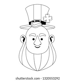 St patricks day elf cartoon