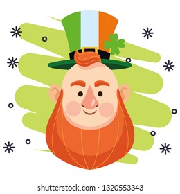 St patricks day elf cartoon