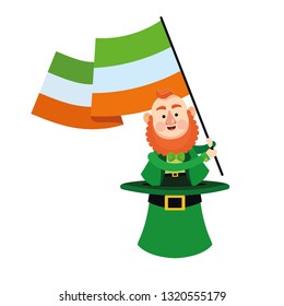 St patricks day elf cartoon