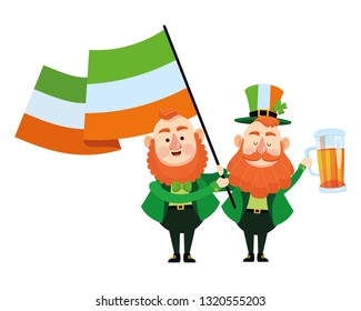 St patricks day elves cartoons
