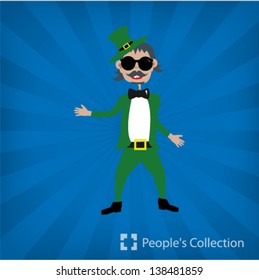 St Patricks Day figure  illustration