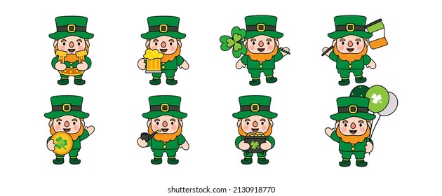  St. Patrick's Day Filled Clipart, illustration 