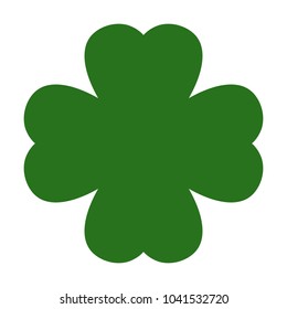 St. Patrick's Day. Flat Style Emblems leaf clover. Modern icon. Typography. Vector illustration.