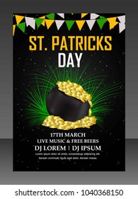 st. Patrick's day flyer (Saint Patrick's Day)