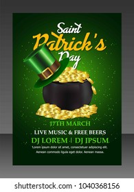 st. Patrick's day flyer (Saint Patrick's Day)