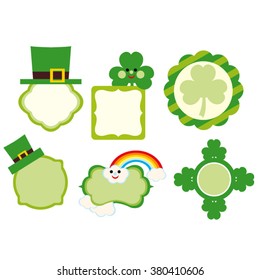 St. Patrick's day frames vector.