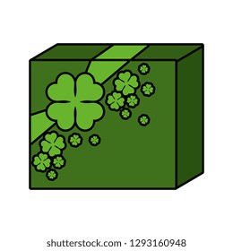 st patricks day gift with clovers