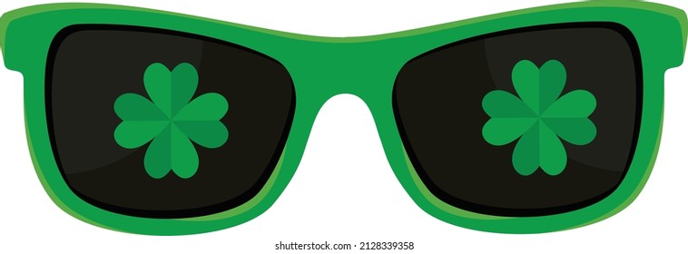St. Patrick's Day Glasses With Lucky Clover