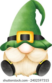 St. Patrick's Day gnome, Cute gnome for St Patrick