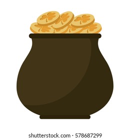 st patricks day gold cauldron treasure
