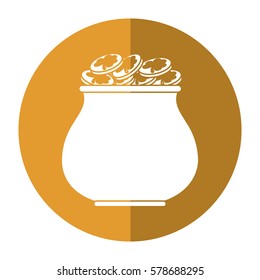 st patricks day gold cauldron treasure shadow