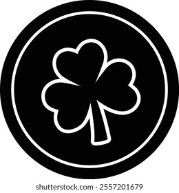 St. patrick's day Gold Coin silhouette vector.
Saint Patrick's Day flat element.
Good for greeting card,poster,banner,leaflet.
Transparent background.